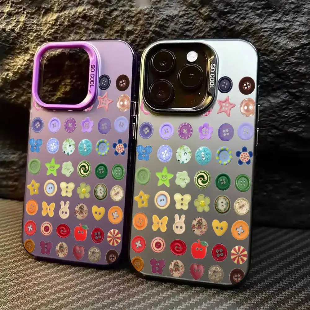 Button pattern phone case suitable for iPhone 16 15 14 13 12 11 Pro/Max/Plus shock-absorbing back cover and anti drop
Button pattern phone case suitable for iPhone 16 15 14 13 12 11 Pro/Max/Plus shock-absorbing back cover and anti drop