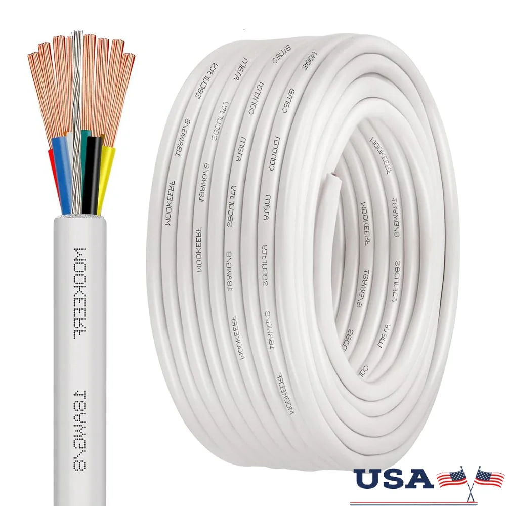 18AWG 8-жильный экранированный внешний кабель 50 футов низковольтный провод охранной пожарной сигнализации CMP CL3P многожильный медный
18AWG 8-жильный экранированный внешний кабель 50 футов низковольтный провод охранной пожарной сигнализации CMP CL3P многожильный медный