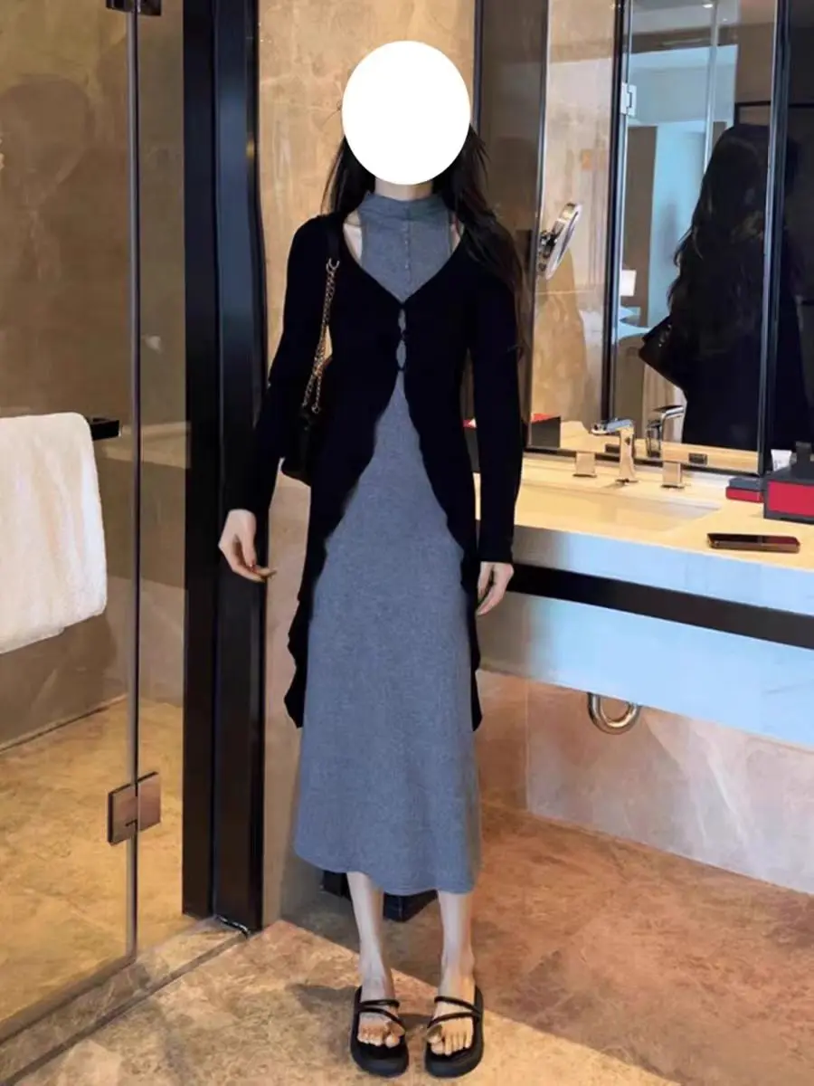 Модный вязаный открытый кардиган для похудения, подвесной комплект Dr Ne, осень 2021, дизайн с высокой талией, длинный свек, высокий воротник
Модный вязаный открытый кардиган для похудения, подвесной комплект Dr Ne, осень 2021, дизайн с высокой талией, длинный свек, высокий воротник