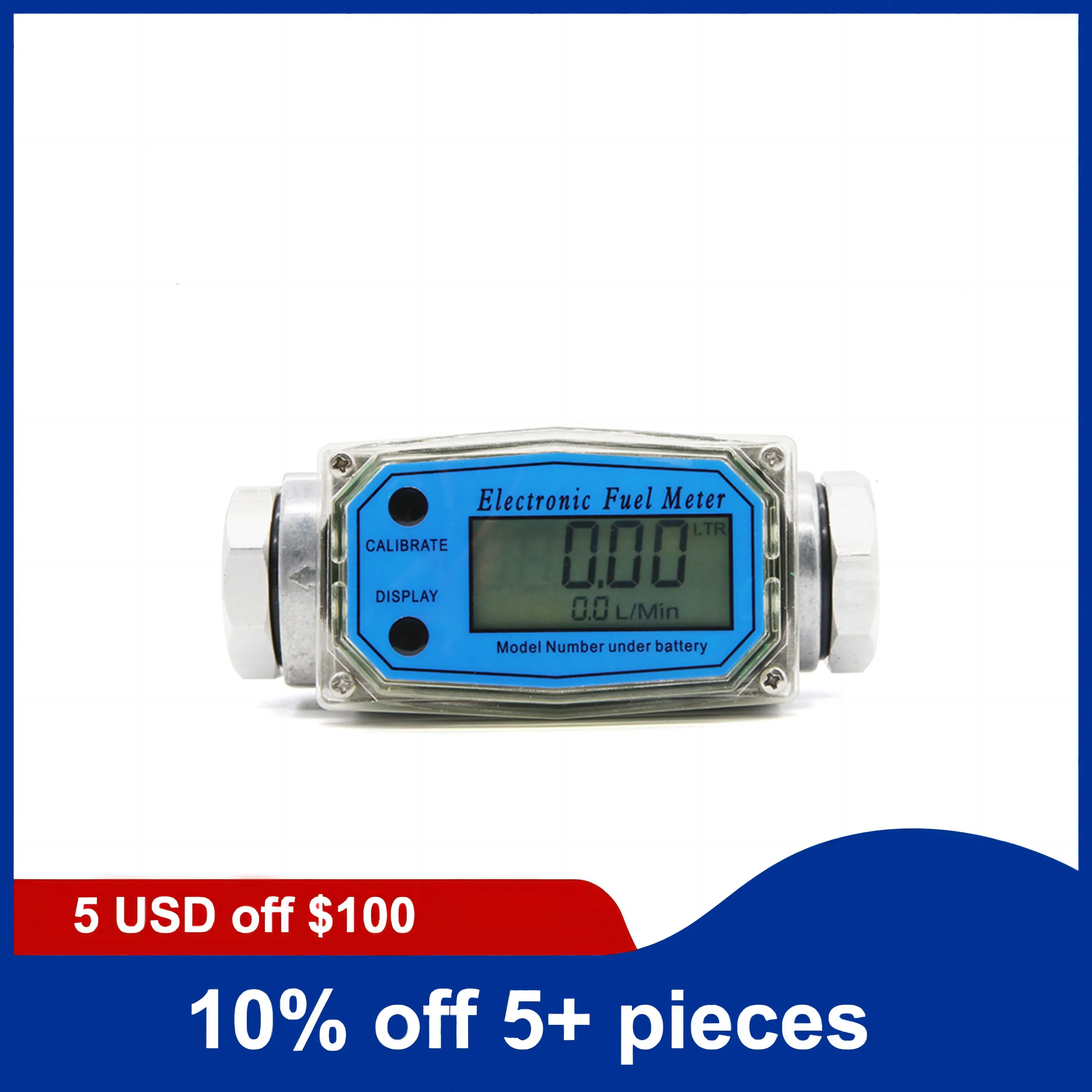 1 inch High-Precision Turbine Flowmeter Aluminum Alloy Electronic Digital Display For Water Diesel and Gasoline
1 inch High-Precision Turbine Flowmeter Aluminum Alloy Electronic Digital Display For Water Diesel and Gasoline