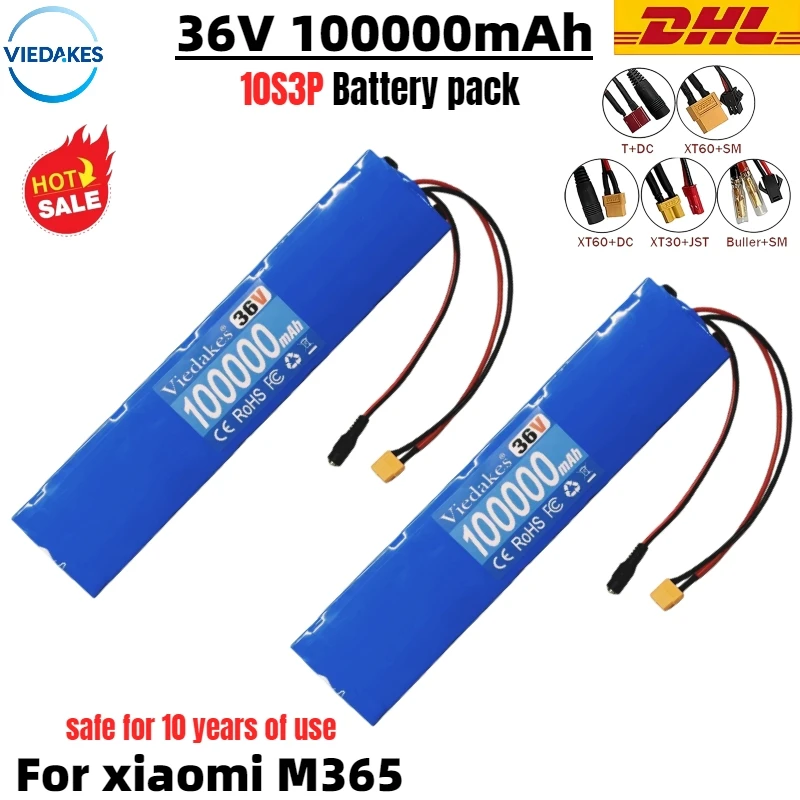10S3P 36V 10000mAh 42v Electric Scooter Battery Pack 18650 Lithium for M365 Electric Scooter 150w~750w Battery Scooter
10S3P 36V 10000mAh 42v Electric Scooter Battery Pack 18650 Lithium for M365 Electric Scooter 150w~750w Battery Scooter