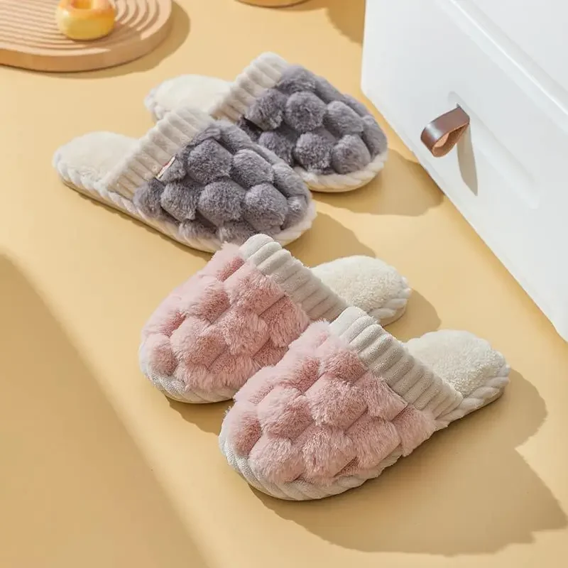 Winter Women Shoes Household Cotton Slippers for Men Indoor Warm Plush Footwear Non-Slip Flat Slippers Home Zapatillas Mujer
Winter Women Shoes Household Cotton Slippers for Men Indoor Warm Plush Footwear Non-Slip Flat Slippers Home Zapatillas Mujer