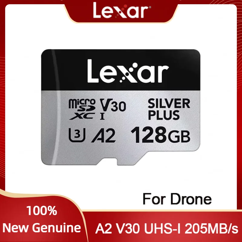 Lexar Professional Silver PLUS micro SDXC UHS-I Memory Card U3 A2 V3 4K TF Card 128GB 256GB Storage Card for Tablet drone
Lexar Professional Silver PLUS micro SDXC UHS-I Memory Card U3 A2 V3 4K TF Card 128GB 256GB Storage Card for Tablet drone