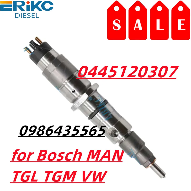 ERIKC 0445120307 Common Rail Injector 0986435565 Diesel Pump Injection Spare Parts 0 445 120 307 for Bosch MAN TGL TGM VW
ERIKC 0445120307 Common Rail Injector 0986435565 Diesel Pump Injection Spare Parts 0 445 120 307 for Bosch MAN TGL TGM VW