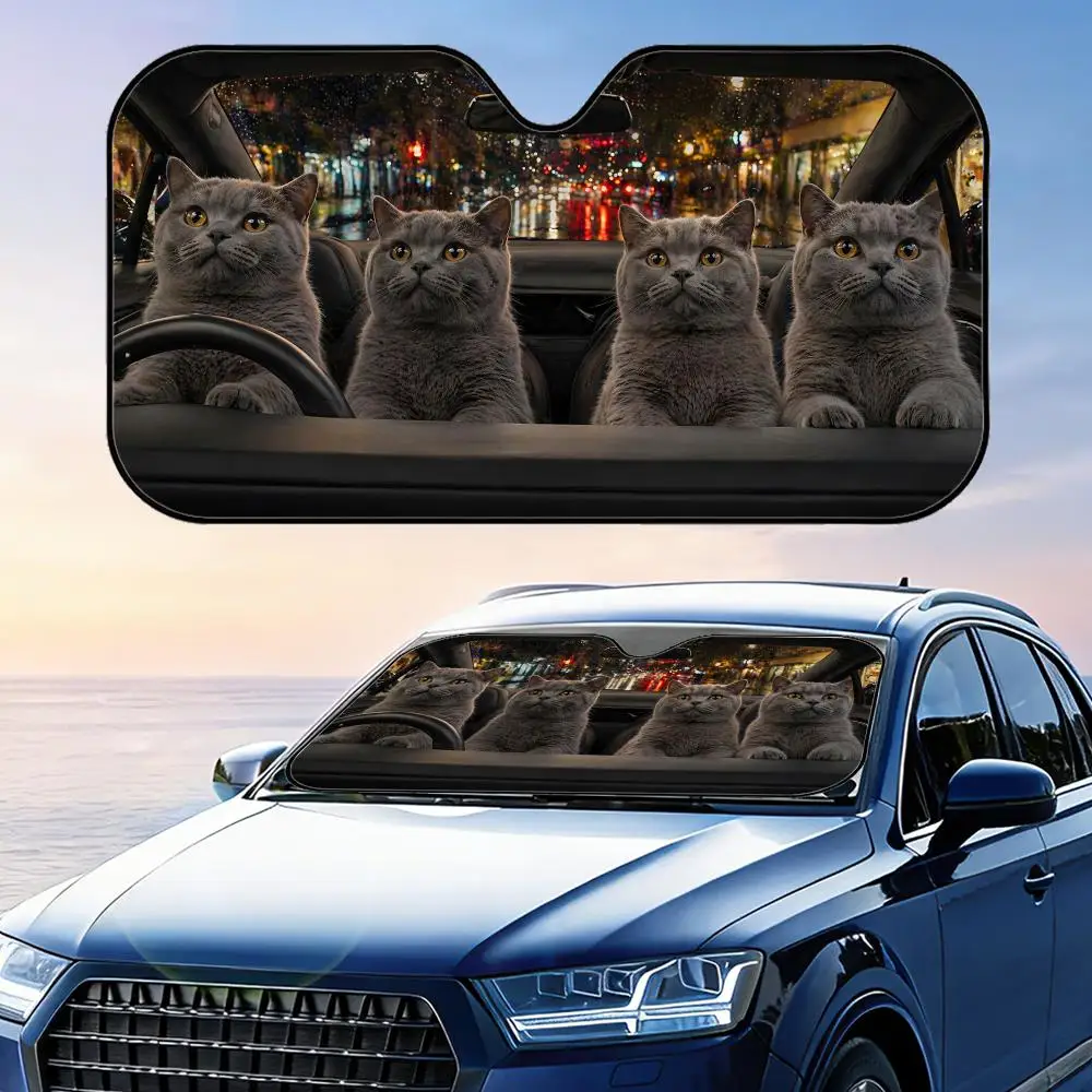 Fun British Shorthair Driving Sun Visor Foldable Universal Car Windshield Sun Shade UV Protection Heat Insulation Foldable Cover
Fun British Shorthair Driving Sun Visor Foldable Universal Car Windshield Sun Shade UV Protection Heat Insulation Foldable Cover