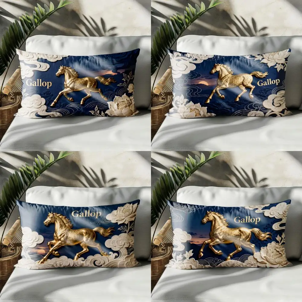Декоративная наволочка/подушка 2D «Золотой конь, скачущий по облакам» для дивана, спальни, автомобиля, прямоугольная подушка для спины
Декоративная наволочка/подушка 2D «Золотой конь, скачущий по облакам» для дивана, спальни, автомобиля, прямоугольная подушка для спины