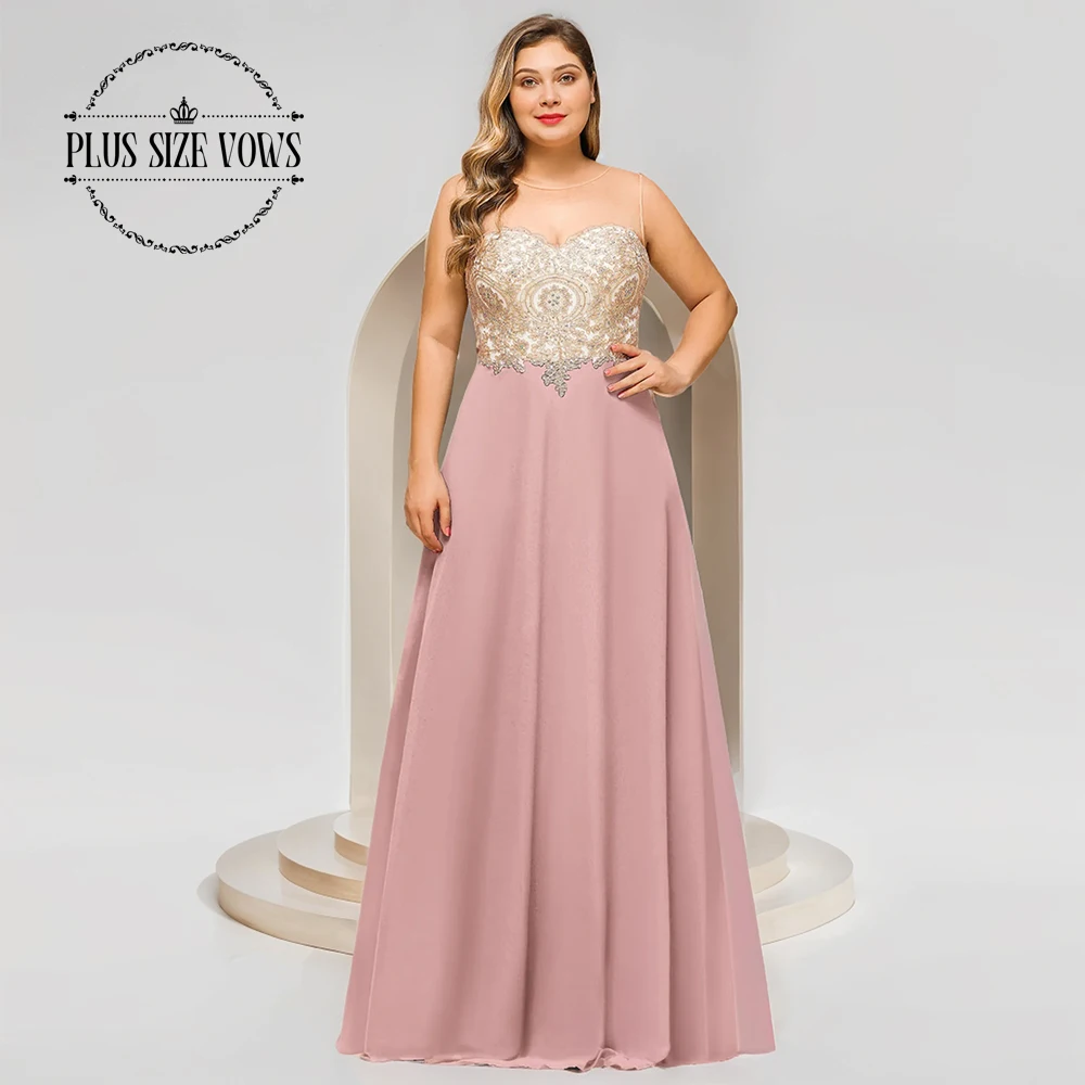 Plus Size Chiffon Prom Dresses 2025 Women Illusion Sweetheart Lace Long Dusty Pink Evening Gowns For Wedding Party Customized
Plus Size Chiffon Prom Dresses 2025 Women Illusion Sweetheart Lace Long Dusty Pink Evening Gowns For Wedding Party Customized