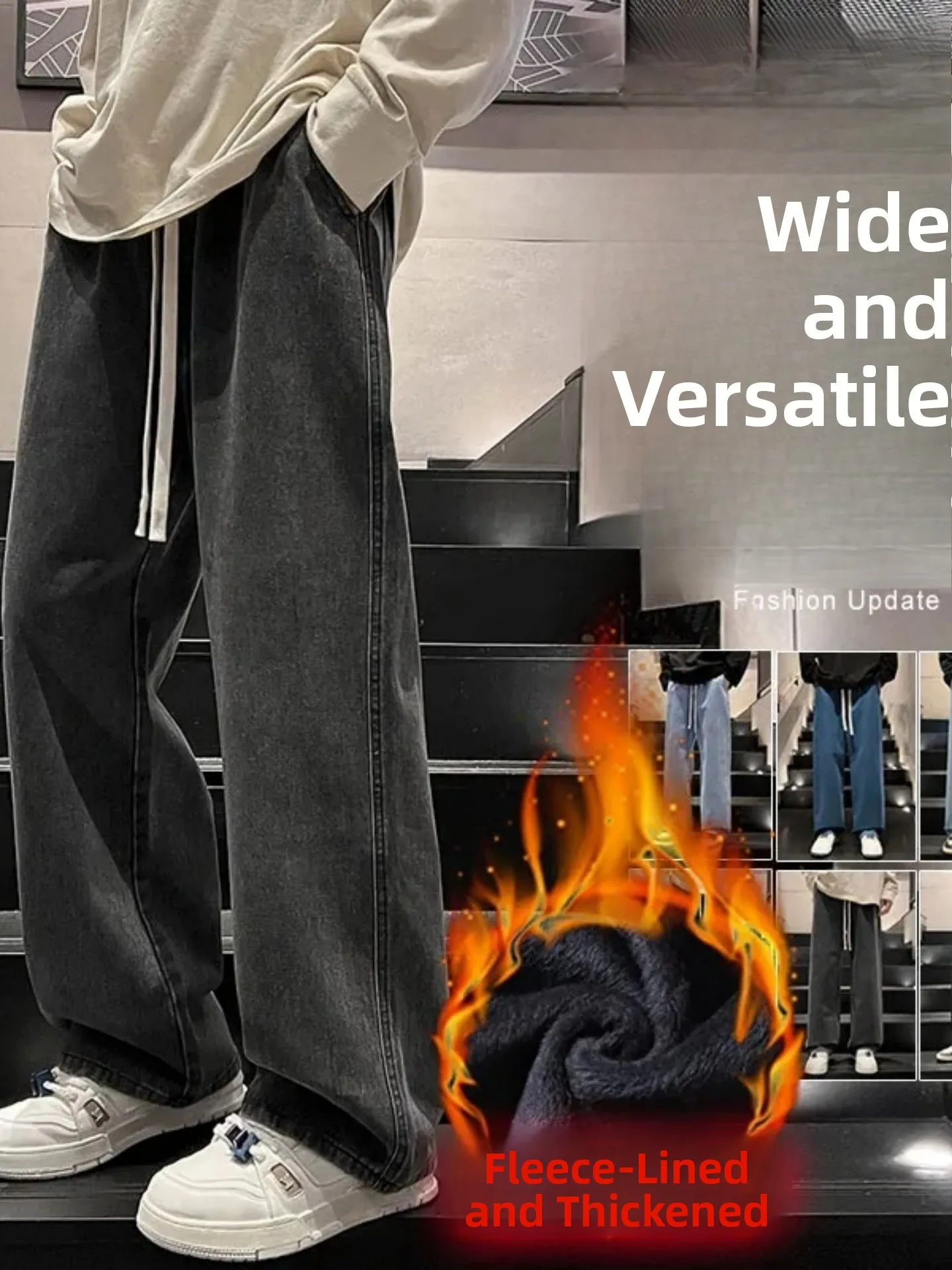 Мужские джинсы прямого кроя на флисовой подкладке, осенне-зимние, свободного кроя, повседневные, молодежные, в стиле Hong Kong, для подростков
Мужские джинсы прямого кроя на флисовой подкладке, осенне-зимние, свободного кроя, повседневные, молодежные, в стиле Hong Kong, для подростков