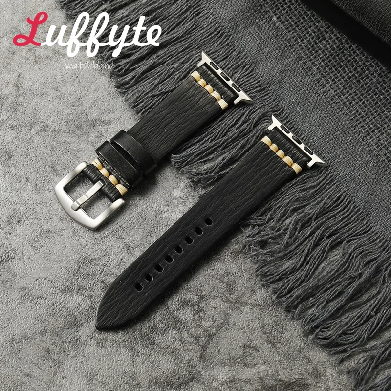 Soft Leather Watch Strap for Apple Watch 1-10 SE Ultra Retro Vegetable Tanned Band for Iwatch 49/46/45/44/42/41/40/38mm Belt
Soft Leather Watch Strap for Apple Watch 1-10 SE Ultra Retro Vegetable Tanned Band for Iwatch 49/46/45/44/42/41/40/38mm Belt