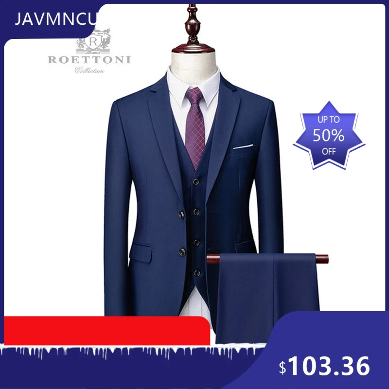 Men's Slim Fit Premium Suit Set Wedding Groom Groomsmen Business Formal Wear Graduation Outfit
Men's Slim Fit Premium Suit Set Wedding Groom Groomsmen Business Formal Wear Graduation Outfit