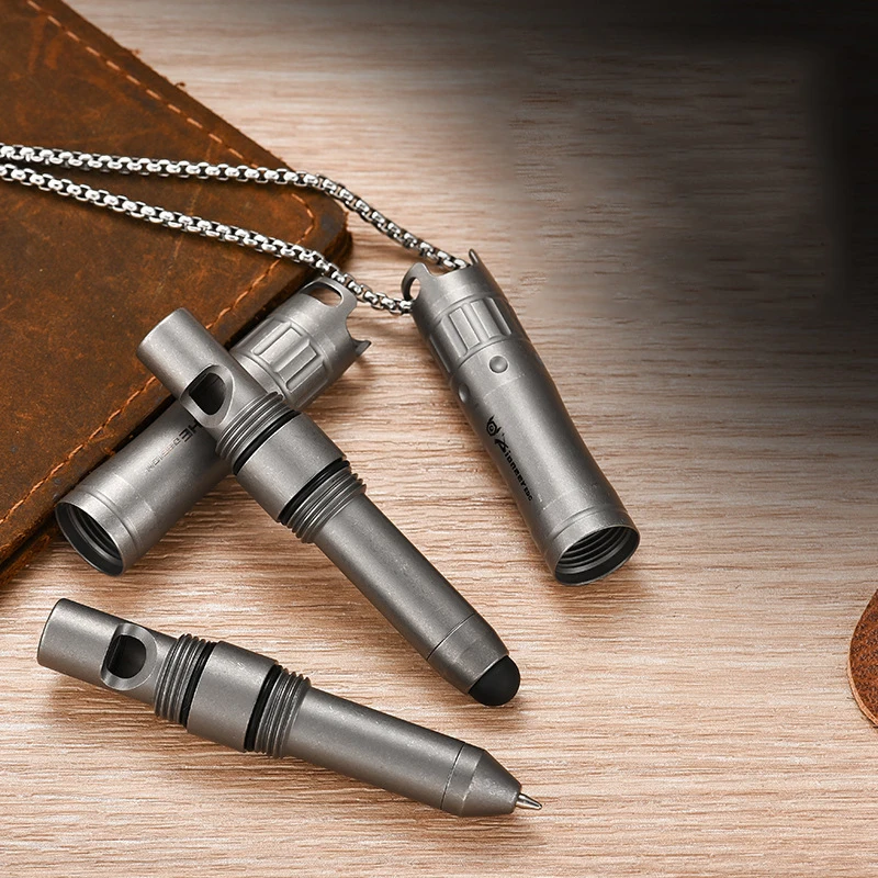 Outdoor Multifunctional Portable EDC Self Defense Pen Titanium Alloy Survival Whistle Tool
Outdoor Multifunctional Portable EDC Self Defense Pen Titanium Alloy Survival Whistle Tool