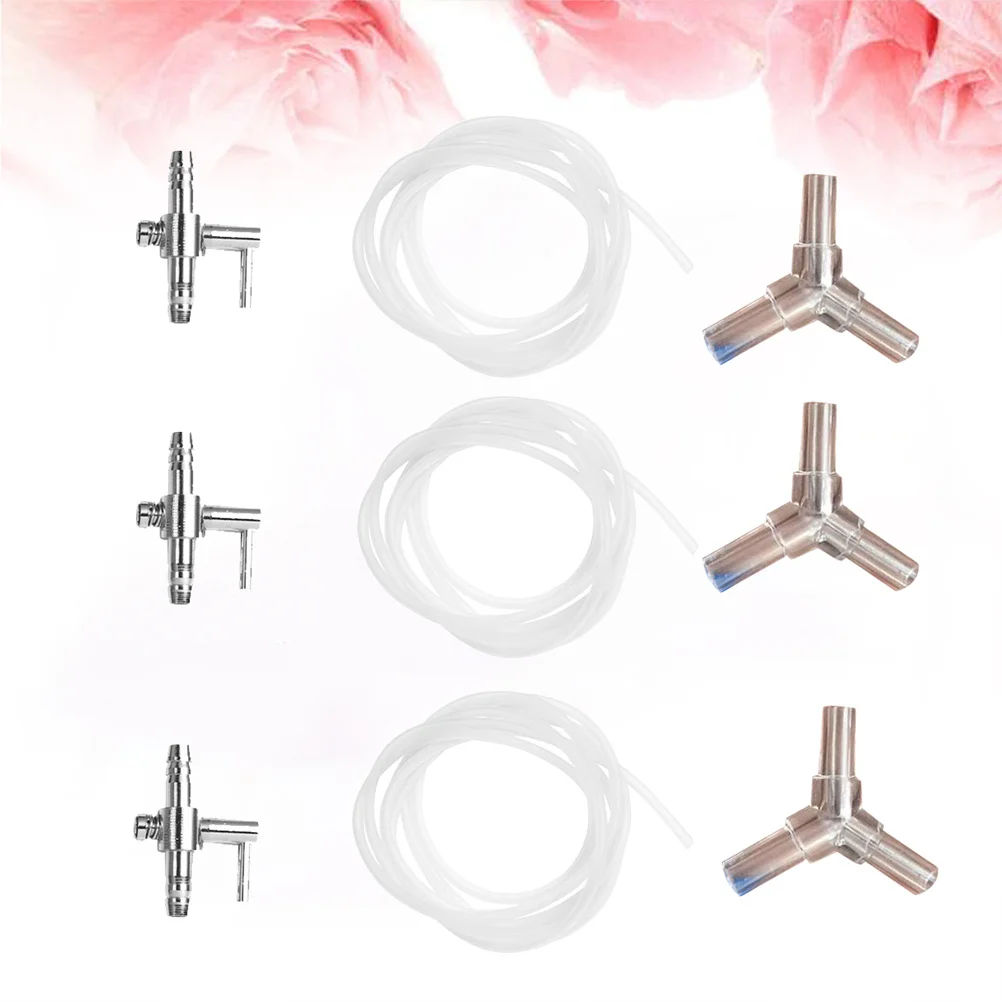 9pcs Oxygen Pump Accessory Stainless Steel Distributor For Fish Tank Aquarium Air Pump Check Valve Head Three Head 
9pcs Oxygen Pump Accessory Stainless Steel Distributor For Fish Tank Aquarium Air Pump Check Valve Head Three Head