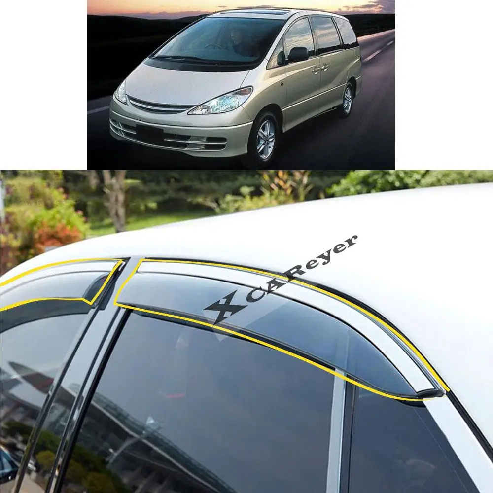 For Toyota ESTIMA/PREVIA RX30/RX40 2000 2001 2002 2003 2004-2006 Sticker Plastic Window Glass Wind Visor Rain/Sun Guard Vent
For Toyota ESTIMA/PREVIA RX30/RX40 2000 2001 2002 2003 2004-2006 Sticker Plastic Window Glass Wind Visor Rain/Sun Guard Vent