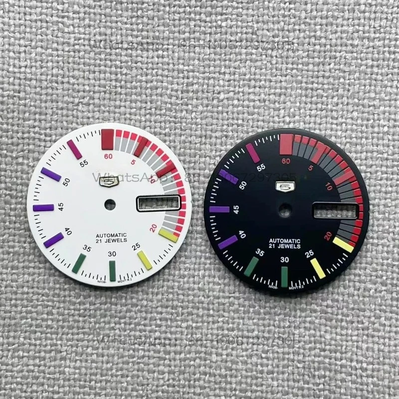 Customized NH36 Dial Luminous Mechanical Diving Watch Modified Color Nail Scale Dial, Double Calendar 4R36 Movement, Accessories
Customized NH36 Dial Luminous Mechanical Diving Watch Modified Color Nail Scale Dial, Double Calendar 4R36 Movement, Accessories