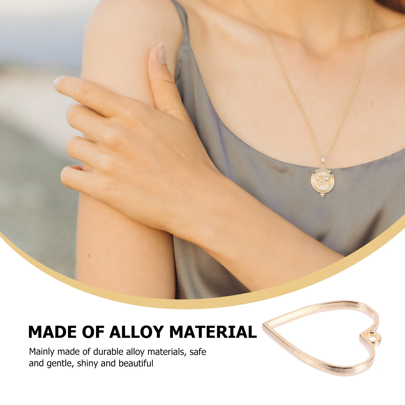 20 Pcs Heart Shaped Pendant Accessories for Necklace Making Durable Alloy Jewelry Components Non Fading Open Back Design
20 Pcs Heart Shaped Pendant Accessories for Necklace Making Durable Alloy Jewelry Components Non Fading Open Back Design
