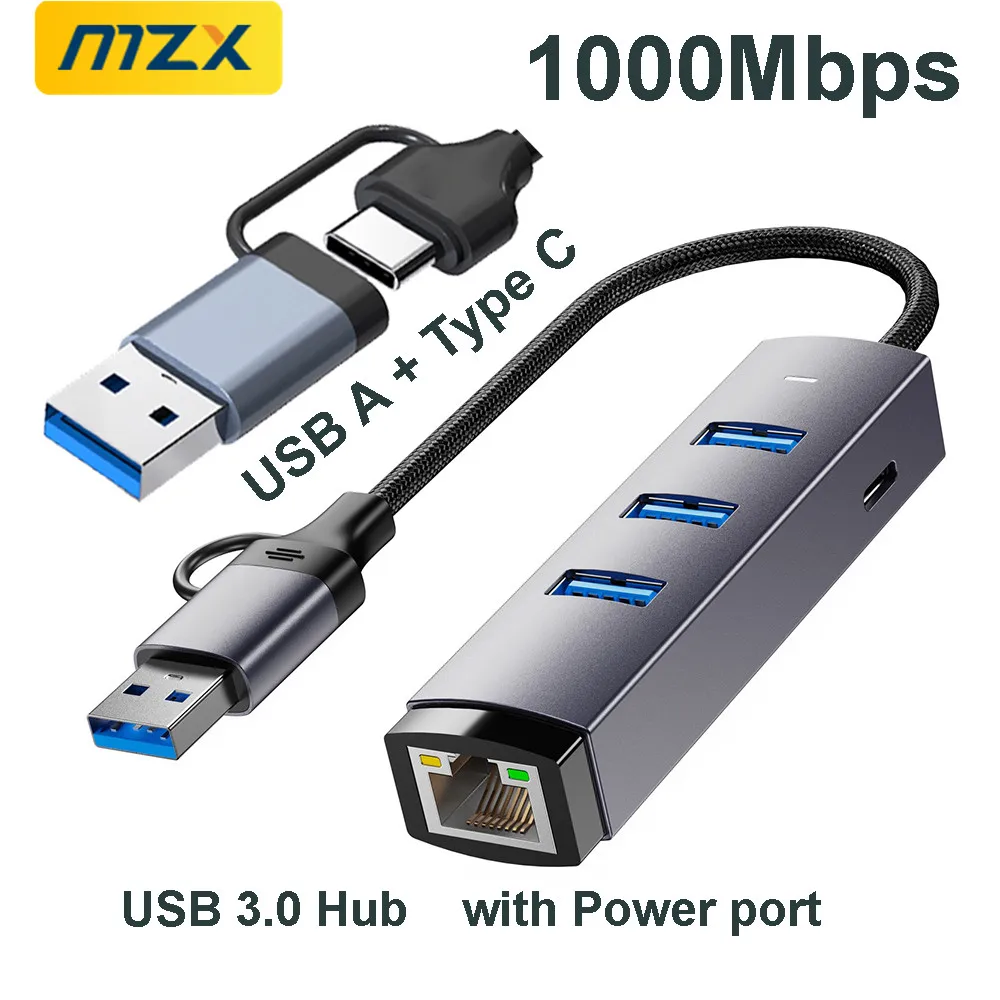 Адаптер-концентратор MZX Gigabit USB 3.0 с сетевой картой RJ45 1000 Мбит/с (1G Ethernet) Type A/C для ПК, ноутбуков и MacBook
Адаптер-концентратор MZX Gigabit USB 3.0 с сетевой картой RJ45 1000 Мбит/с (1G Ethernet) Type A/C для ПК, ноутбуков и MacBook