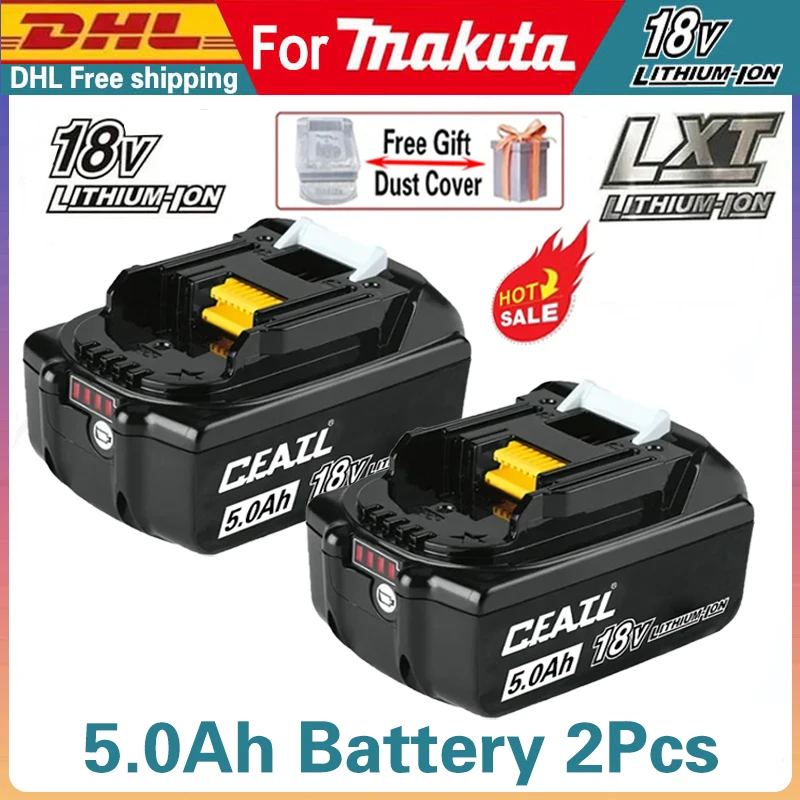 Rechargeable Lithium Battery For MAKITA 18V charger.6000mAh Battery Capacity Indicator for DDF487 DTD173 DTW700 DGA404 tools
Rechargeable Lithium Battery For MAKITA 18V charger.6000mAh Battery Capacity Indicator for DDF487 DTD173 DTW700 DGA404 tools
