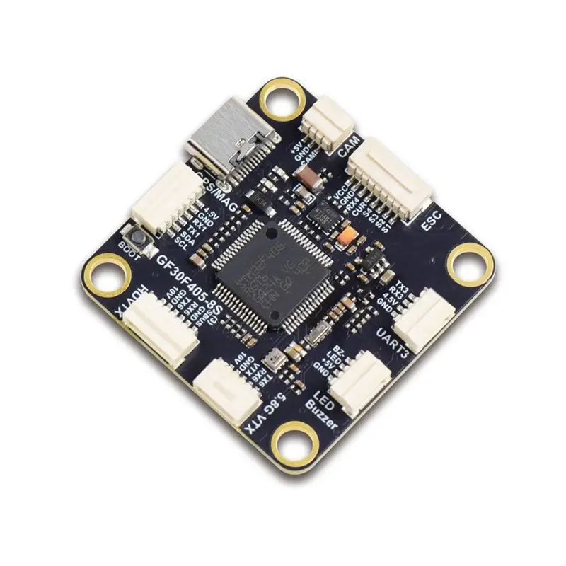 Полетный контроллер RISE-GF30F405 с ICM42688P, входом Lipo 3-8S, сигналом Dshot, 30.5ммx4мм для FPV-дронов дальнего радиуса действия
Полетный контроллер RISE-GF30F405 с ICM42688P, входом Lipo 3-8S, сигналом Dshot, 30.5ммx4мм для FPV-дронов дальнего радиуса действия