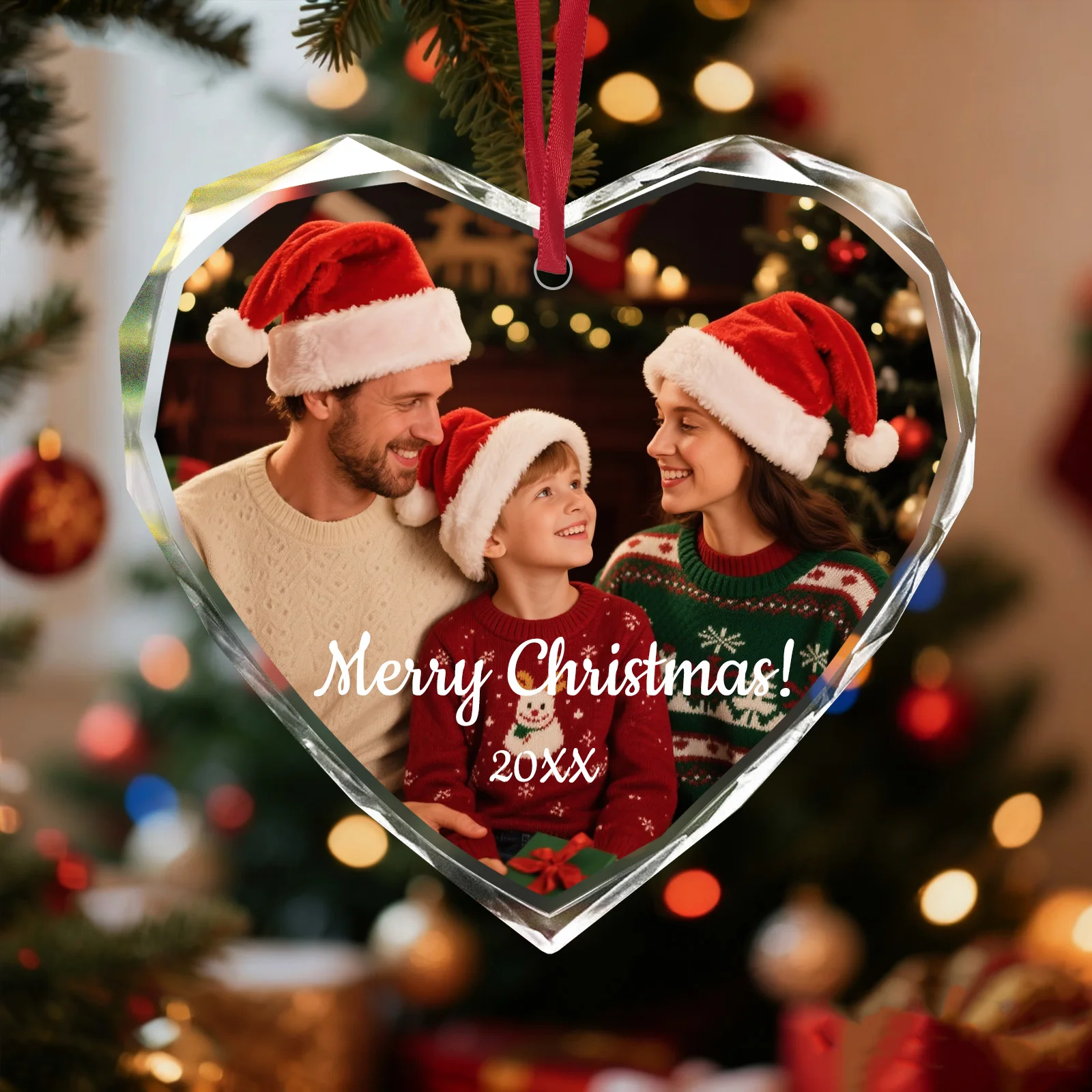 Personalised Crystal Christmas Ornament with Photo, Custom Gift for Family Couples Pets, Unique Christmas Party Decorations
Personalised Crystal Christmas Ornament with Photo, Custom Gift for Family Couples Pets, Unique Christmas Party Decorations