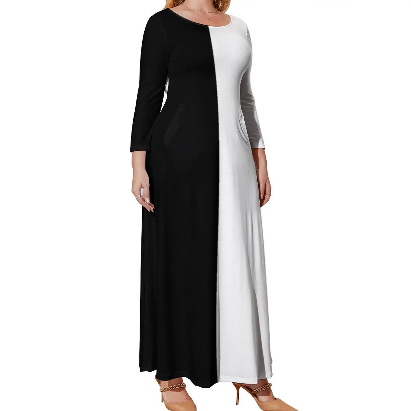 Color Block Black White Retro Pattern Long Sleeved Dress dress women elegant luxury prom dress 2024
Color Block Black White Retro Pattern Long Sleeved Dress dress women elegant luxury prom dress 2024