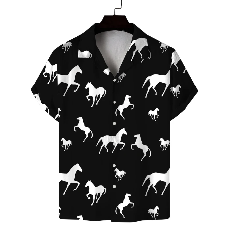 Short-sleeved shirt summer new men's horse pattern casual commuting fashion all-match personality breathable daily cool
Short-sleeved shirt summer new men's horse pattern casual commuting fashion all-match personality breathable daily cool