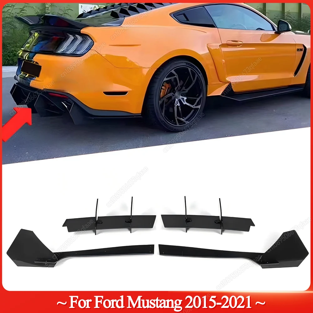 Car Rear Bumper Lip Diffuser Splitter For Ford Mustang 2015 2016 2017 2018 2019 2020 2021 Bodykits Tuning ABS Gloss Black
Car Rear Bumper Lip Diffuser Splitter For Ford Mustang 2015 2016 2017 2018 2019 2020 2021 Bodykits Tuning ABS Gloss Black