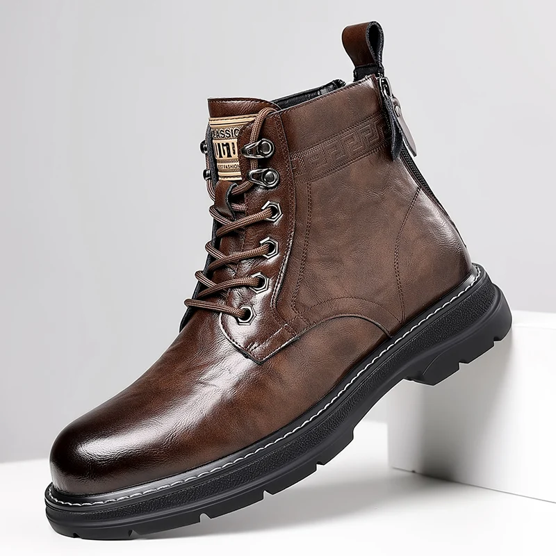 Men's boots autumn and winter high top casual leather boots fashion British style versatile tide boots male outdoor work boots
Men's boots autumn and winter high top casual leather boots fashion British style versatile tide boots male outdoor work boots