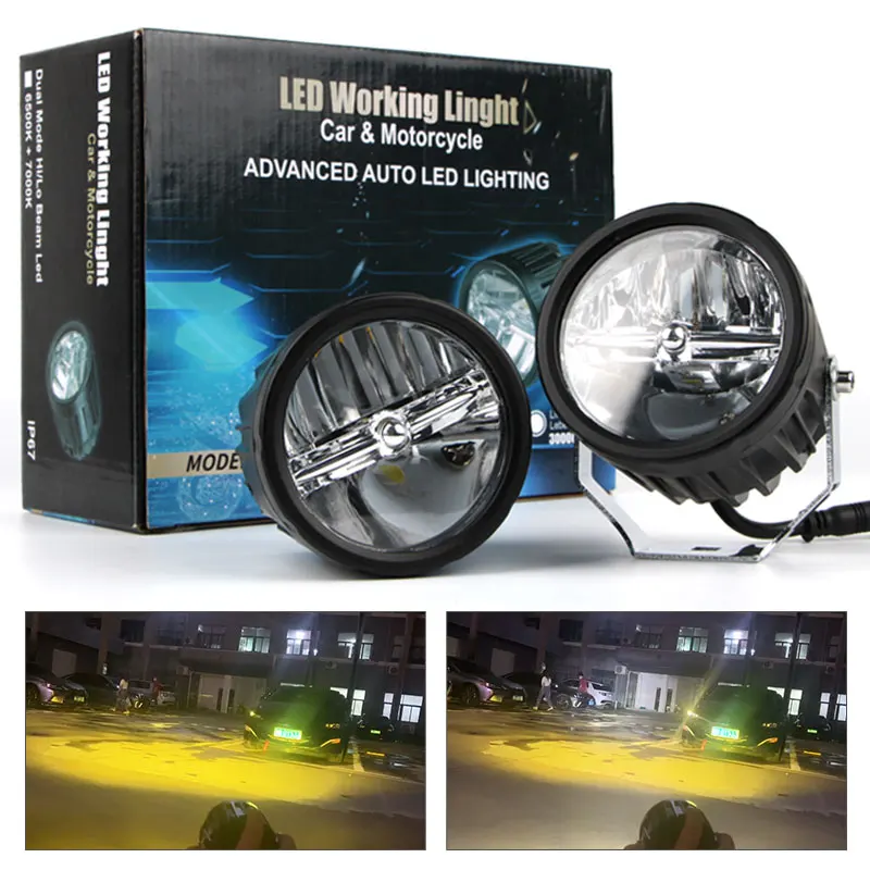 50W 886 LED Work Light Round Headlight White Yellow 3000K 6000K LED Auxiliary Fog Light 12V60V Universal Auto Moto SUV Truck
50W 886 LED Work Light Round Headlight White Yellow 3000K 6000K LED Auxiliary Fog Light 12V60V Universal Auto Moto SUV Truck