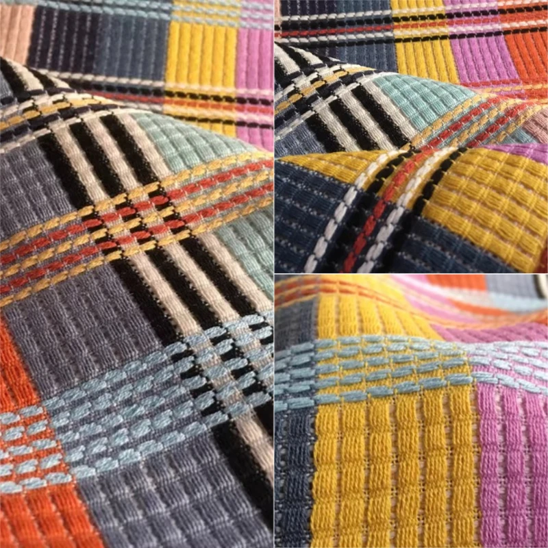 1 метр 100% хлопковой ткани с ретро-геометрическим узором «Радуга» и эффектом окрашивания пряжи, для пошива пальто, модных изделий ручной работы, декора дома и поделок своими руками
1 метр 100% хлопковой ткани с ретро-геометрическим узором «Радуга» и эффектом окрашивания пряжи, для пошива пальто, модных изделий ручной работы, декора дома и поделок своими руками