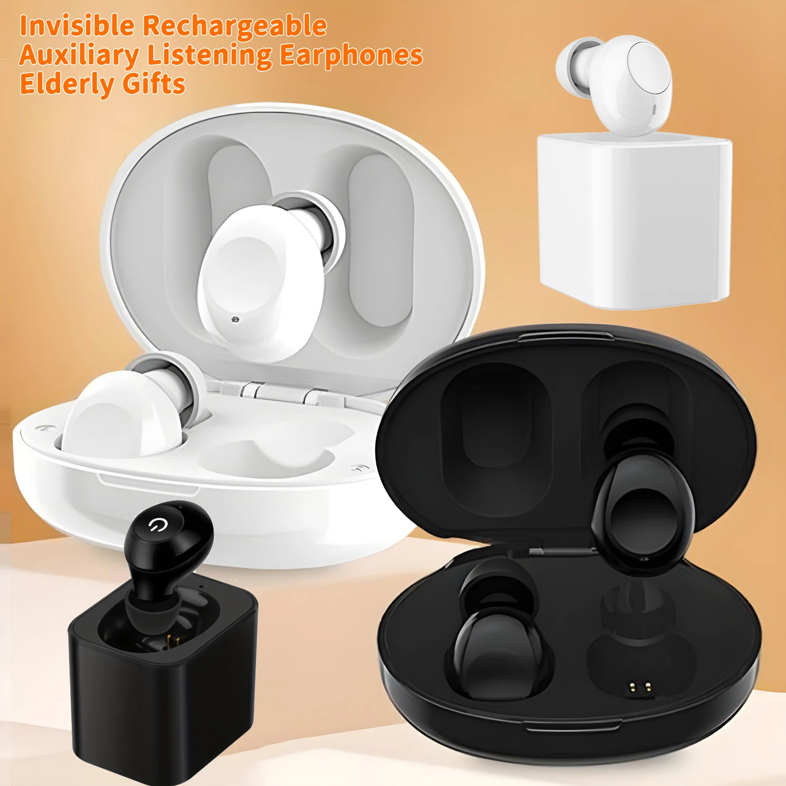 Invisible Rechargeable Auxiliary Listening Earphones In-Ear Invisible Noise Reduction Earbuds Boost Sound Amplifier Elderly Gift 
Invisible Rechargeable Auxiliary Listening Earphones In-Ear Invisible Noise Reduction Earbuds Boost Sound Amplifier Elderly Gift