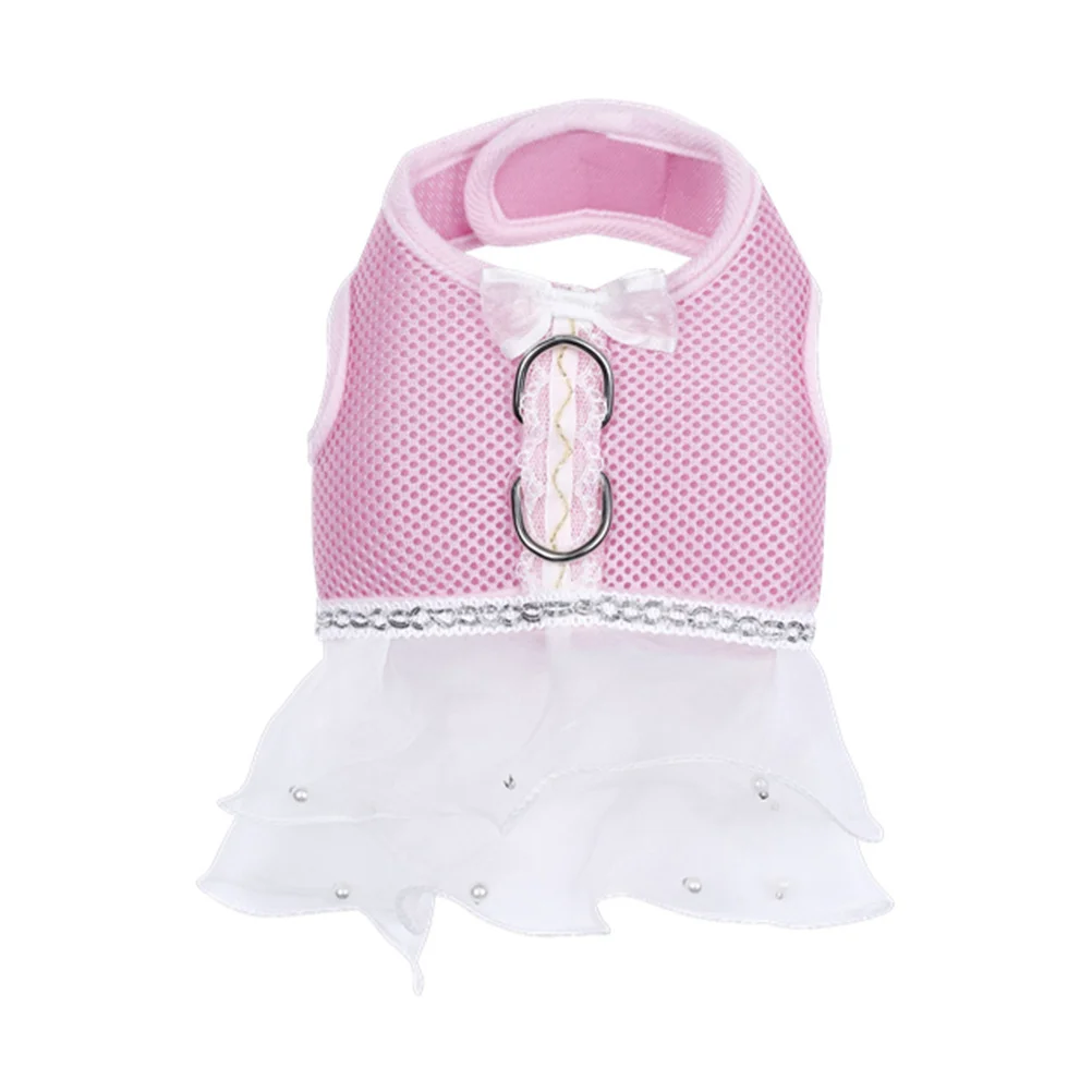 Pet Dog Dress Pink Mesh Fabric Size Release Hook Ring Design Comfortable Padding Super Flexible Easy Wear Walking
Pet Dog Dress Pink Mesh Fabric Size Release Hook Ring Design Comfortable Padding Super Flexible Easy Wear Walking