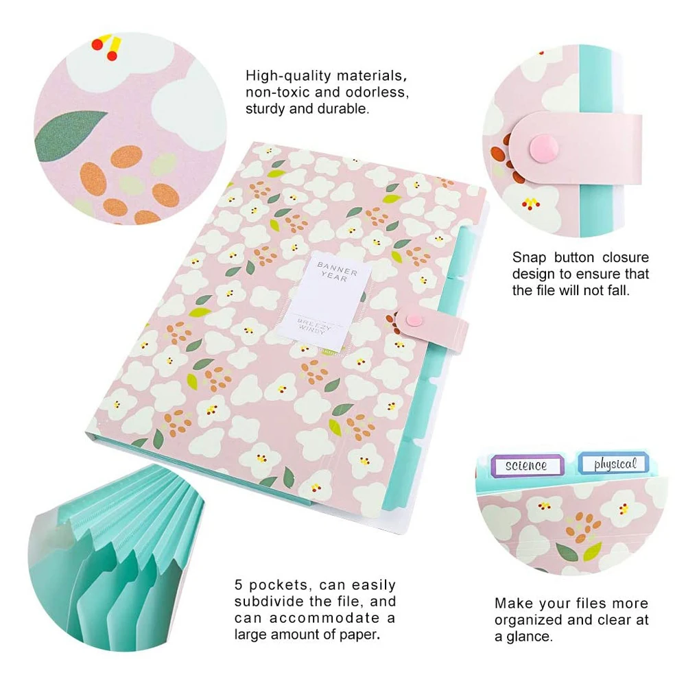 Пластиковый настольный органайзер с 5 карманами и застежкой-кнопками формата А4, папки с цветочным рисунком, папка для файлов, папка-гармошка, органайзер для документов
Пластиковый настольный органайзер с 5 карманами и застежкой-кнопками формата А4, папки с цветочным рисунком, папка для файлов, папка-гармошка, органайзер для документов