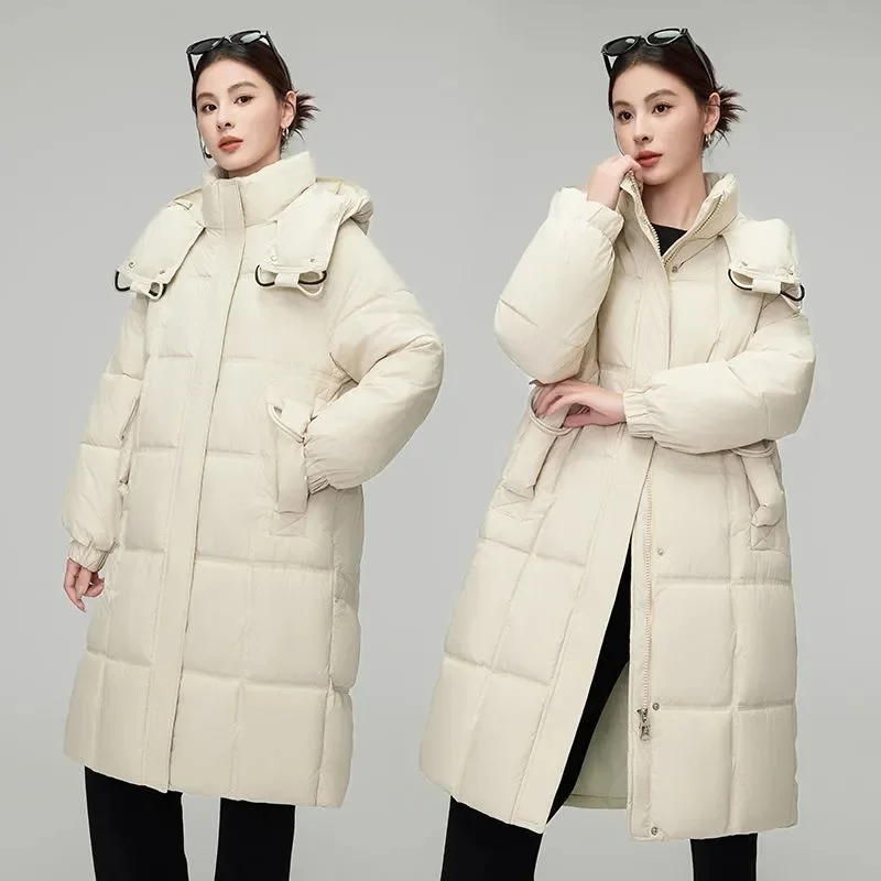 2025 New Long Thickened Bread Style Coat Women's Winter Outerwear Knee-Length Cotton Jacket Female Fashionable Coat
2025 New Long Thickened Bread Style Coat Women's Winter Outerwear Knee-Length Cotton Jacket Female Fashionable Coat