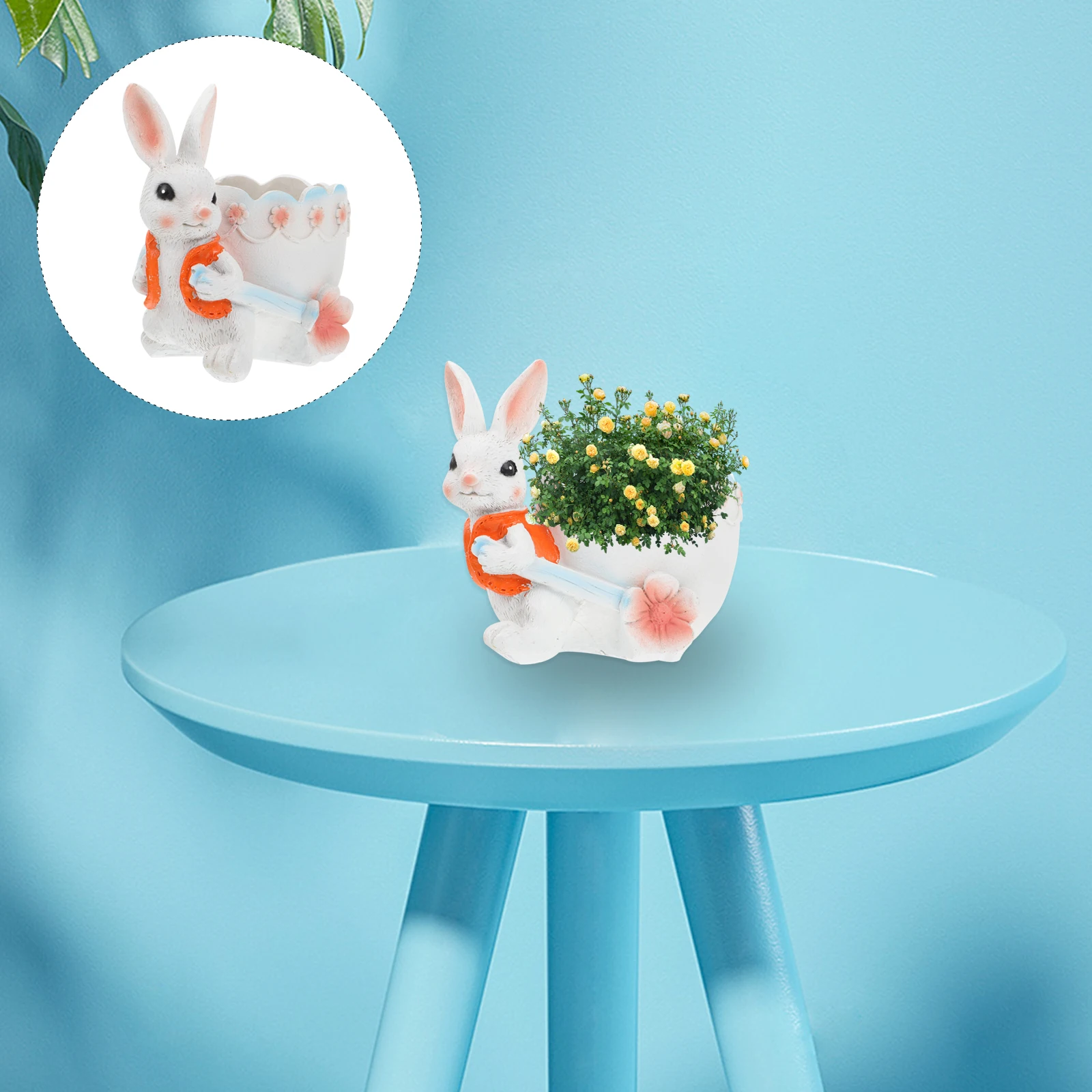 Resin Flowerpot for Succulents Creative Rabbit Design Durable Indoor Garden Balcony Decor Planter Container Plants
Resin Flowerpot for Succulents Creative Rabbit Design Durable Indoor Garden Balcony Decor Planter Container Plants