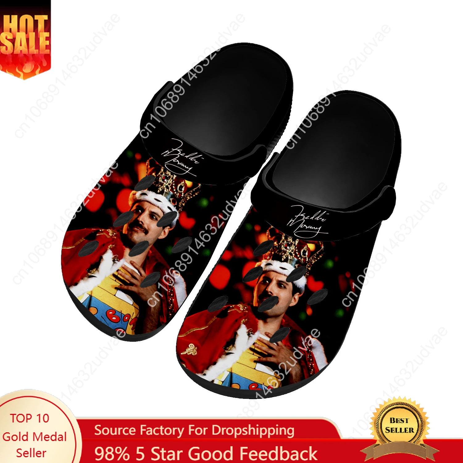Freddie Mercury Water Shoes Mens Womens High Quality Fashion Home Garden Clogs Customizd Sandals Beach Breathable Hole Slippers 
Freddie Mercury Water Shoes Mens Womens High Quality Fashion Home Garden Clogs Customizd Sandals Beach Breathable Hole Slippers