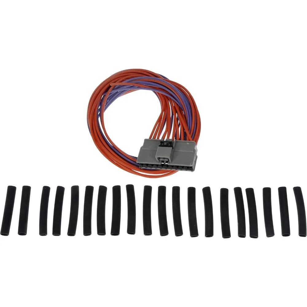 20-Pin Wire Connector Kit with Leads, Crimp Terminals, and Heat Shrink Tubing for Select Vehicle Models
20-Pin Wire Connector Kit with Leads, Crimp Terminals, and Heat Shrink Tubing for Select Vehicle Models
