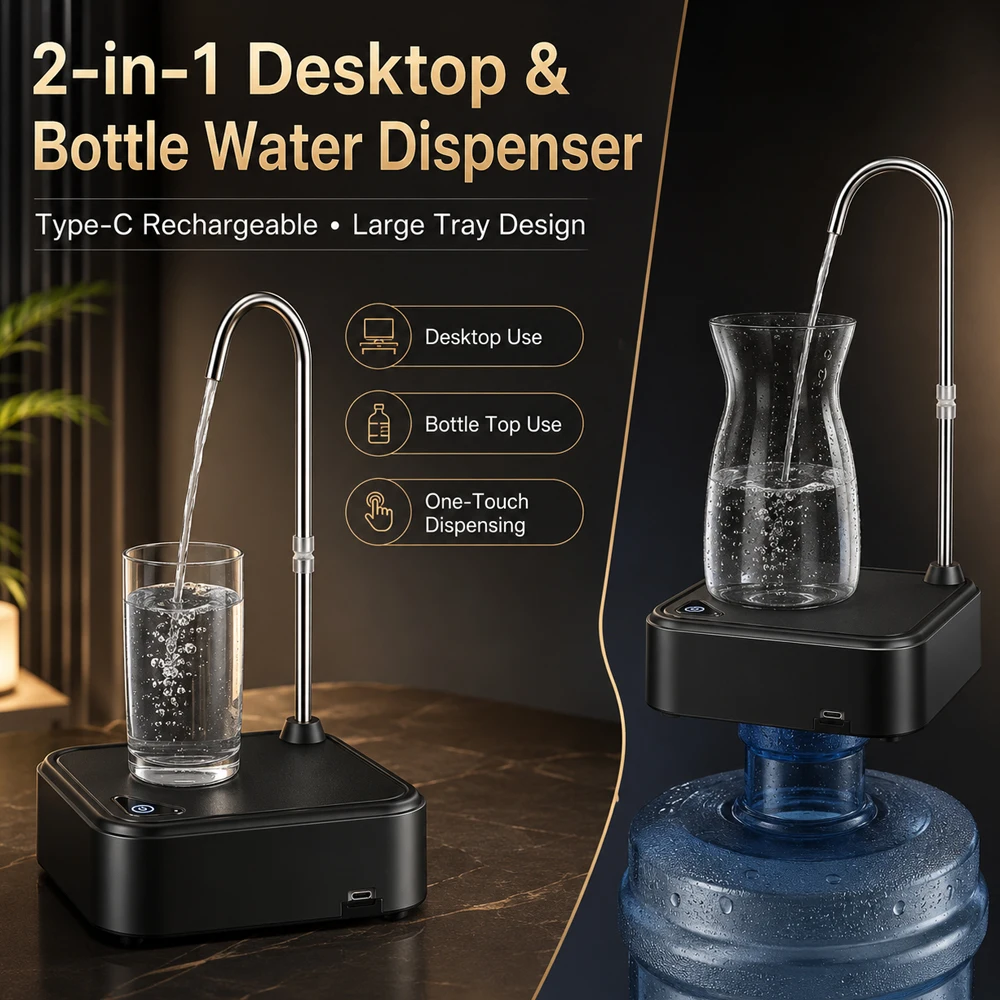 Water Bottle Dispenser USB Charging Automatic Drinking Water Pump Portable Electric Water Dispenser Water Bottle Switch
Water Bottle Dispenser USB Charging Automatic Drinking Water Pump Portable Electric Water Dispenser Water Bottle Switch