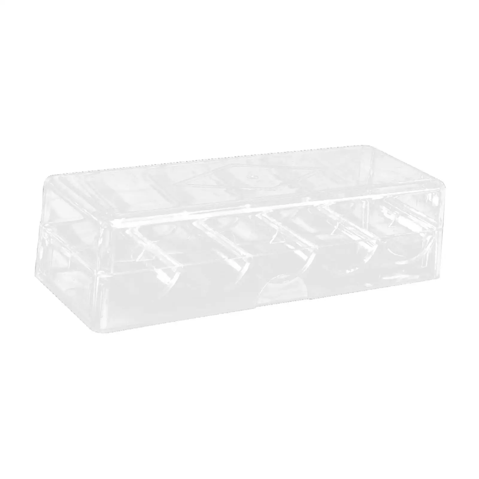 Acrylic Chip Rack 5 Compartment Display Cabinet Clear Storage Container Chip Tray for Gaming Accessories Tabletop Game Parties
Acrylic Chip Rack 5 Compartment Display Cabinet Clear Storage Container Chip Tray for Gaming Accessories Tabletop Game Parties