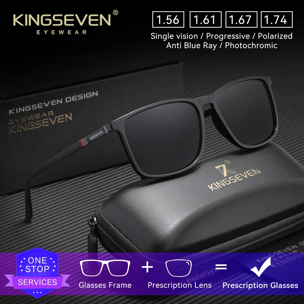 KINGSEVEN Causal Outdoor Optical Lens Sunglasses Prescription Myopia Hyperopia Progressive Eyeglasses Men Women Sports Glasses
KINGSEVEN Causal Outdoor Optical Lens Sunglasses Prescription Myopia Hyperopia Progressive Eyeglasses Men Women Sports Glasses