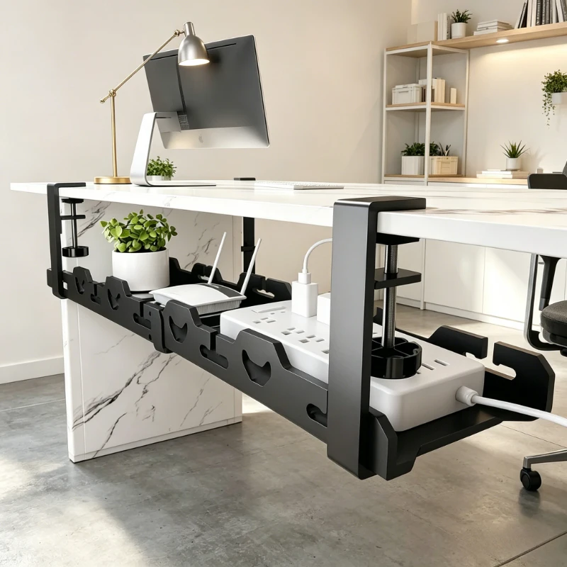 Metal Telescopic Under Desk Cable Management Tray, No Punching Wire Organizer Rack for Home Office Storage
Metal Telescopic Under Desk Cable Management Tray, No Punching Wire Organizer Rack for Home Office Storage