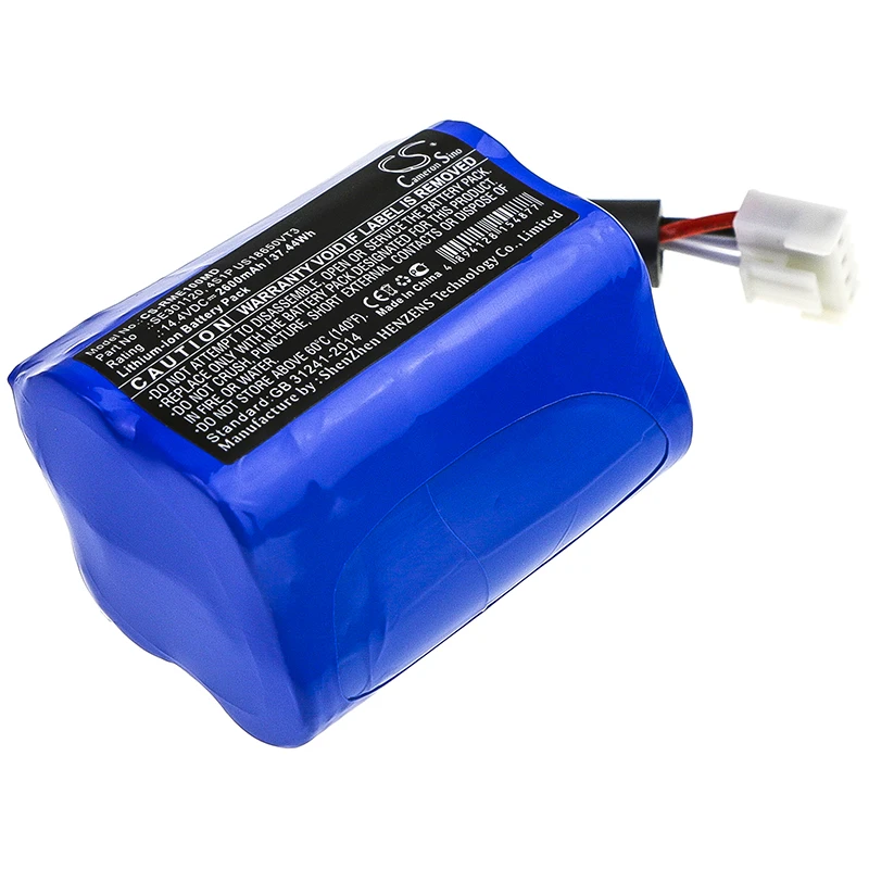 Li-ion Medical Battery for ResMed, 14.4V, 2600mAh, Compatible Models: Respirateur Stellar 100, Respirateur Stellar 150 
Li-ion Medical Battery for ResMed, 14.4V, 2600mAh, Compatible Models: Respirateur Stellar 100, Respirateur Stellar 150