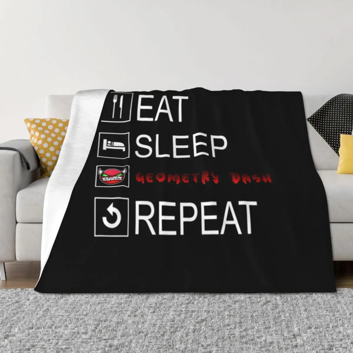 Eat Sleep Geometry Dash Repeat Coloured Throw Blanket Luxury St For Baby Comforter Baby Blankets
Eat Sleep Geometry Dash Repeat Coloured Throw Blanket Luxury St For Baby Comforter Baby Blankets