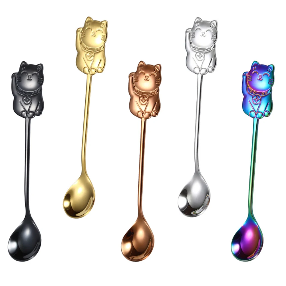 5pcs Coffee Spoon Stainless Steel Cute Kitchen Tool Non Rust Mixing Home Office Bakery Coffee Shop Bar
5pcs Coffee Spoon Stainless Steel Cute Kitchen Tool Non Rust Mixing Home Office Bakery Coffee Shop Bar