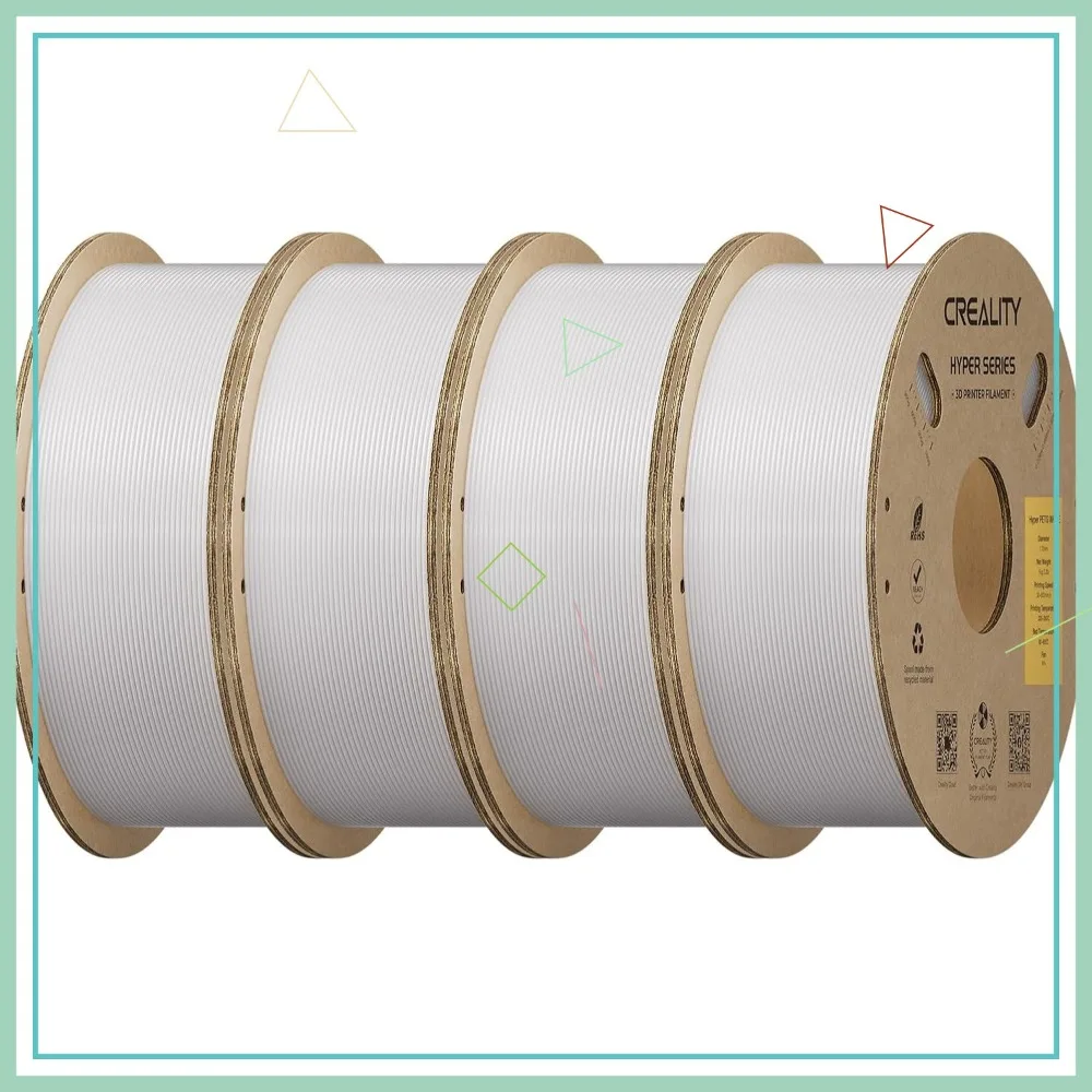 High-Speed PETG Filament 1.75mm 4KG, Dimensional Accuracy +/-0.03mm, 30-600mm/s Printing, White 4-Pack
High-Speed PETG Filament 1.75mm 4KG, Dimensional Accuracy +/-0.03mm, 30-600mm/s Printing, White 4-Pack