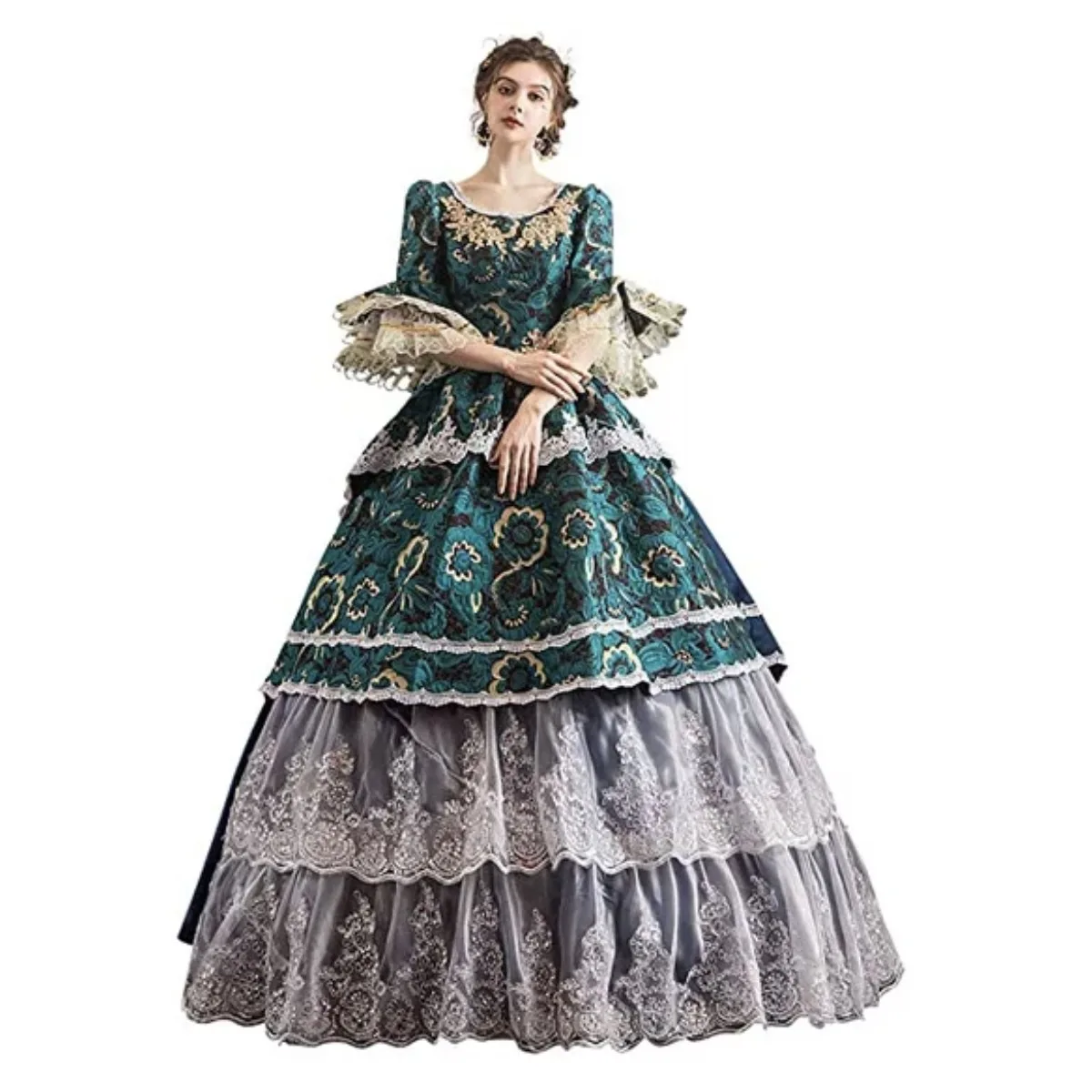 KEMAO Victorian Rococo Medieval Cosplay Lolita Dress One Piece Dress Gothic Lolita Classic Traditional Lolita Vintage Gown Ball
KEMAO Victorian Rococo Medieval Cosplay Lolita Dress One Piece Dress Gothic Lolita Classic Traditional Lolita Vintage Gown Ball