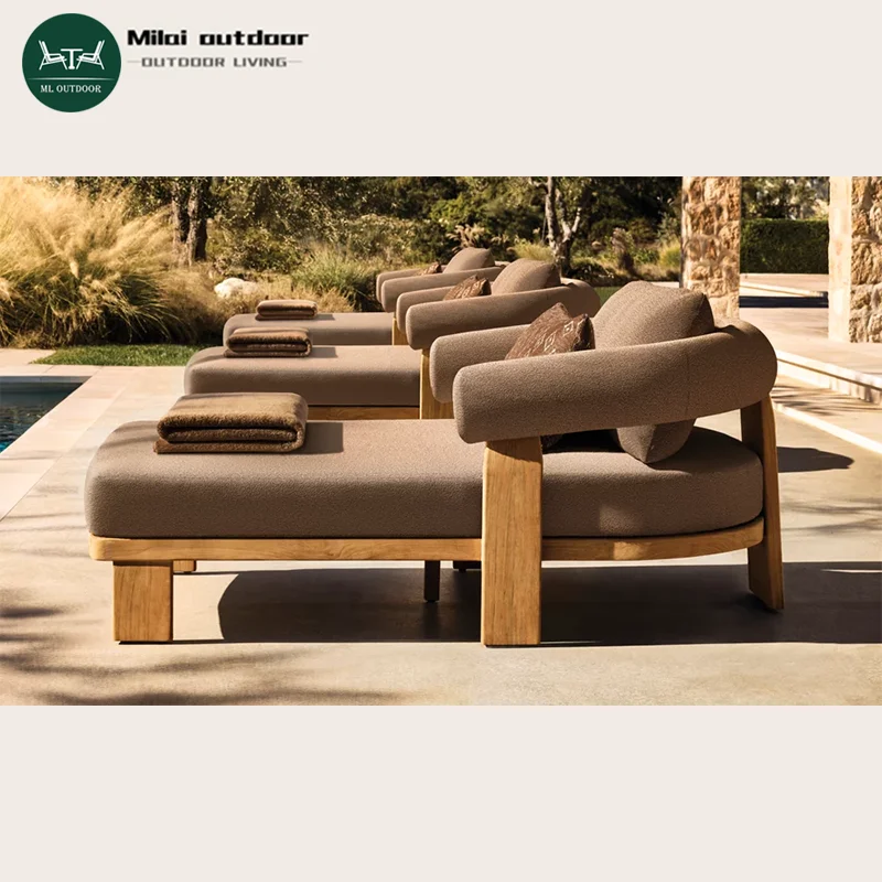 Modern Design Teak Wood Sun Loungers Luxury Beach Chairs For Outdoor Use Durable With Hotel Villa Application
Modern Design Teak Wood Sun Loungers Luxury Beach Chairs For Outdoor Use Durable With Hotel Villa Application
