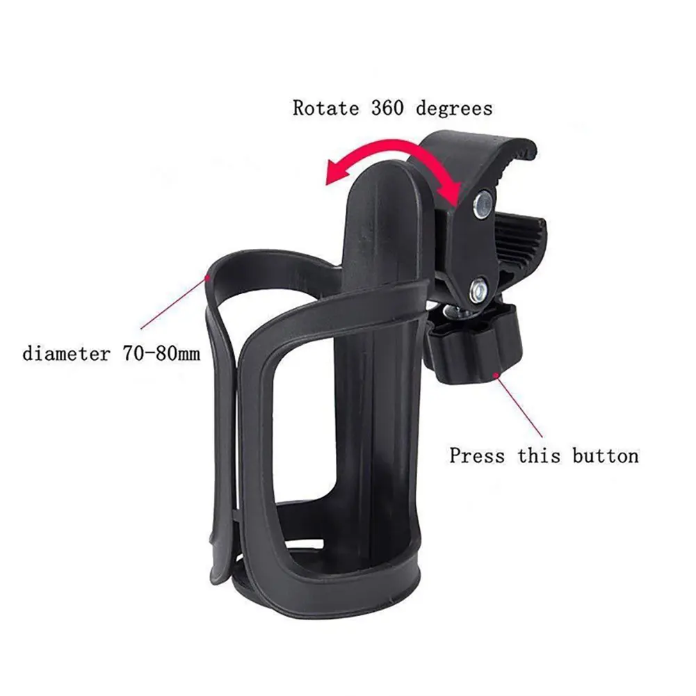 Stroller Cup Holder Bottle Holder 360 Degrees Rotation Universal Cup Holder for Stroller Bike Wheelchair Walker Scooter
Stroller Cup Holder Bottle Holder 360 Degrees Rotation Universal Cup Holder for Stroller Bike Wheelchair Walker Scooter