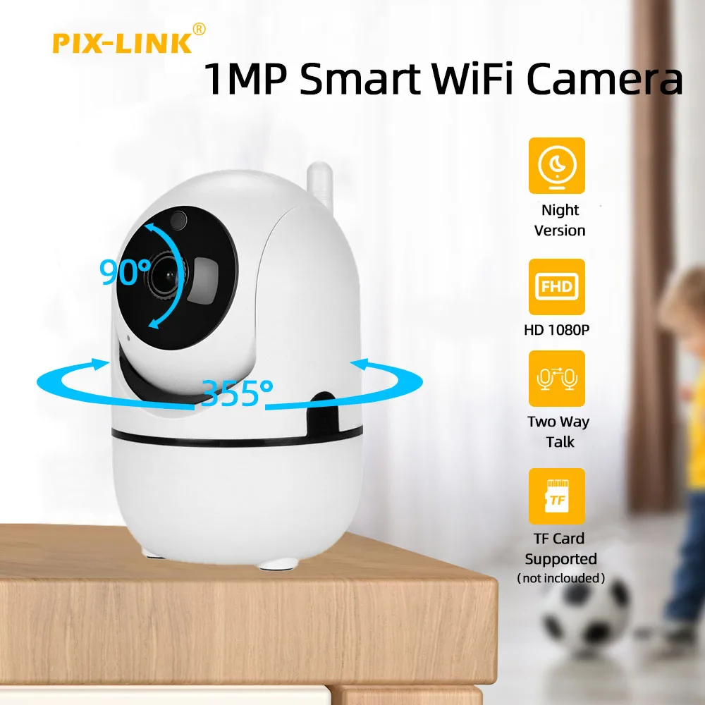 PTZ WiFi Camera 1080P Wireless IP Camera With Night Vision Video Surveillance Auto Tracking Indoor Security Monitor Smart Home
PTZ WiFi Camera 1080P Wireless IP Camera With Night Vision Video Surveillance Auto Tracking Indoor Security Monitor Smart Home