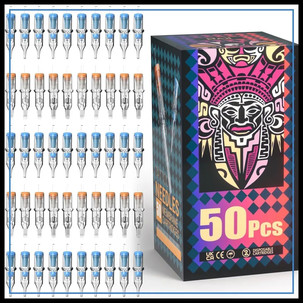 KVM 50pcs Tattoo Needle Set, Sterile Individually Packaged, Professional Single-Use Tattoo Needles
KVM 50pcs Tattoo Needle Set, Sterile Individually Packaged, Professional Single-Use Tattoo Needles