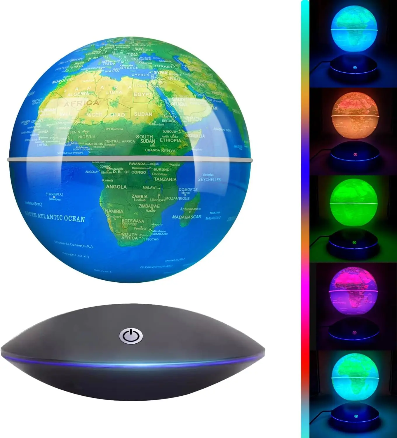Magnetic Levitating Globe with LED Light, 16 Color Changing Cool Tech Gadget, Floating World Globe Lamp for Home Office Desk Decor, Birthday Gift for Men Women
Magnetic Levitating Globe with LED Light, 16 Color Changing Cool Tech Gadget, Floating World Globe Lamp for Home Office Desk Decor, Birthday Gift for Men Women